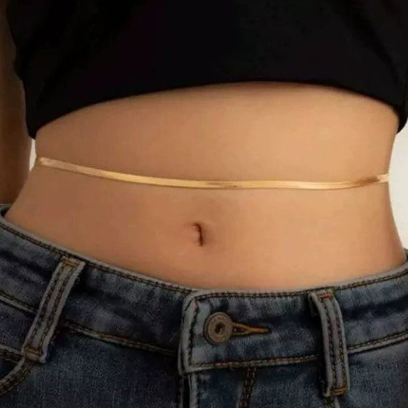 Wholesale Sexy Fashion Alloy Blade Chain Body Chain Waist Decoration Jewelry