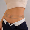 Wholesale Sexy Multilayered Copper Thin Chain Waist Chain For Girls With Lobster Clasp And Multiple Circles