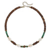 Wholesale Shell Coconut Shell Alloy O Word Chain Geometric Style Handmade Men's Necklace