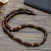 Wholesale Shell Coconut Shell Alloy O Word Chain Geometric Style Handmade Men's Necklace