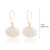Wholesale Shell Earrings Handmade Geometric Natural Style Alloy Stainless Steel