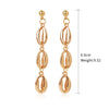Wholesale Shell Earrings Handmade Geometric Natural Style Alloy Stainless Steel