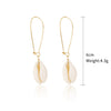 Wholesale Shell Earrings Handmade Geometric Natural Style Alloy Stainless Steel