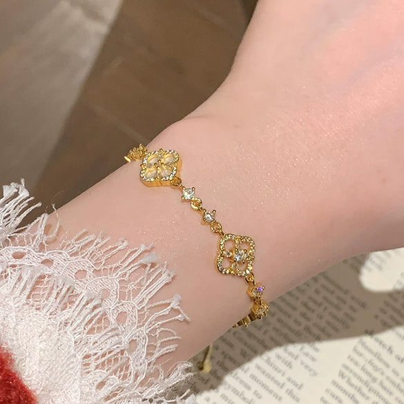 Wholesale Shell Flower Zircon Women's Highend Bracelet