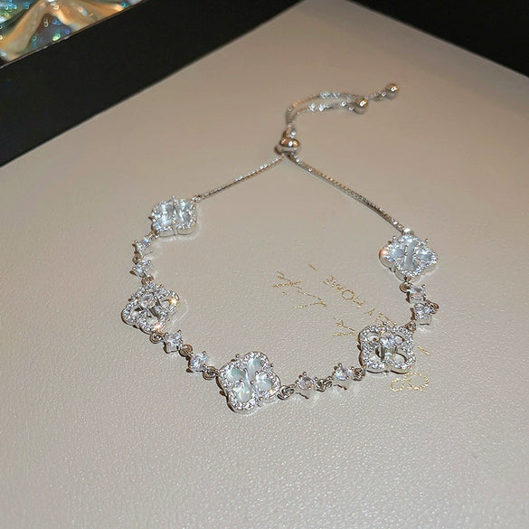 Wholesale Shell Flower Zircon Women's Highend Bracelet