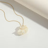 Wholesale Shell Geometric Pendant Necklace With Stainless Steel Chain Electroplated Style For Women
