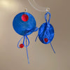 Wholesale Shell Geometric Spray Painted Asymmetric Wax Rope Stud Earrings For Women Versatile Light Luxury Highend