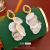 Wholesale Shell Geometric Tassel Earrings With Electroplating Light Luxury Highend Style For Women