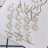 Wholesale Shell Jewelry Accessories Colorful Translucent Star Geometric Hanging Earrings Necklace