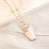 Wholesale Shell Retro Geometric Style Sea Shell Necklace With Ball Chain