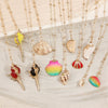Wholesale Shell Retro Geometric Style Sea Shell Necklace With Ball Chain