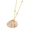 Wholesale Shell Retro Geometric Style Sea Shell Necklace With Ball Chain