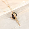Wholesale Shell Retro Geometric Style Sea Shell Necklace With Ball Chain
