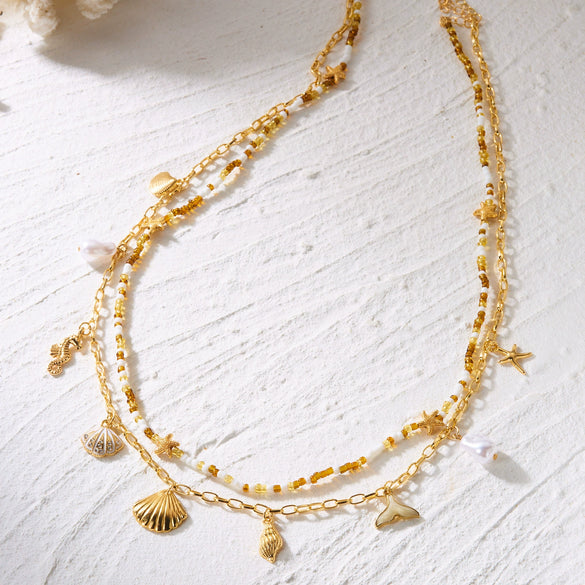 Wholesale Shell Turtle Pendant Body Chain Zinc Alloy Feminine Bikini Layering Accessory