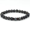 Wholesale Shining Volcanic Stone Black Iron Stone Geometric Handmade Couple Bracelet