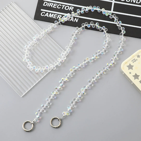 Wholesale Shoulder Bag Chain Accessories Handmade Beaded Water Drop Love Bell Pendant