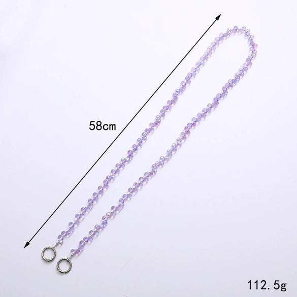Wholesale Shoulder Bag Chain Accessories Handmade Beaded Water Drop Love Bell Pendant