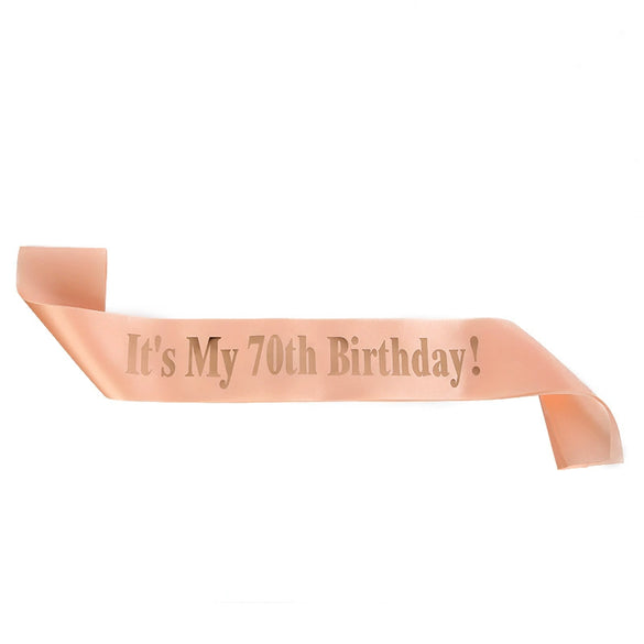 Wholesale Shoulder Strap Etiquette Belt Satin Cloth Printing For Birthday Party Ages 13 80