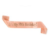 Wholesale Shoulder Strap Etiquette Belt Satin Cloth Printing For Birthday Party Ages 13 80