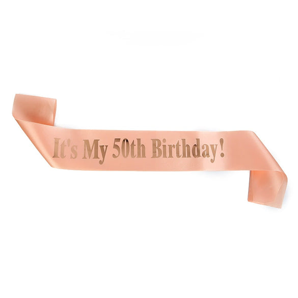 Wholesale Shoulder Strap Etiquette Belt Satin Cloth Printing For Birthday Party Ages 13 80