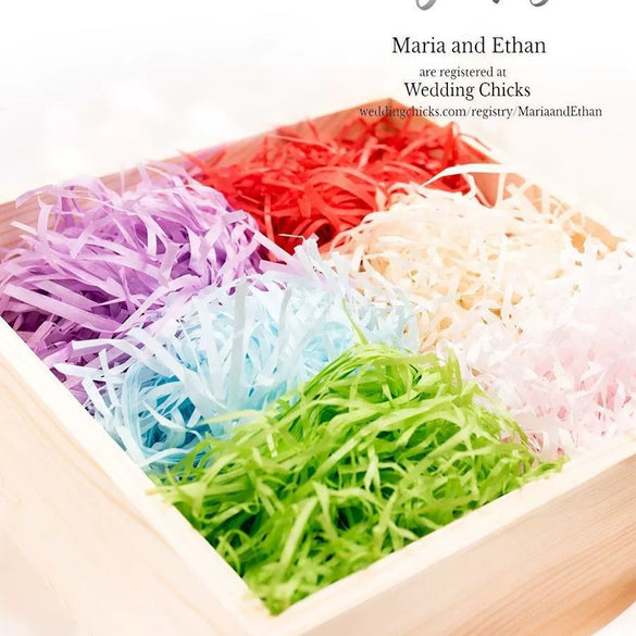 Wholesale Shredded Paper And Raffia Gift Box Filler Decorative Packaging Material For Candy And Gift Boxes