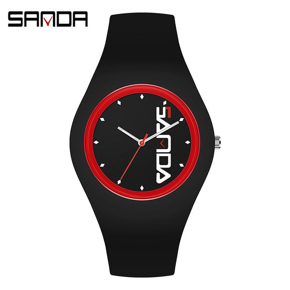 Wholesale Silicone Electronic Watch Round Dial For Male Students Sports Style