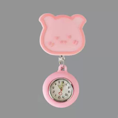 Wholesale Silicone Luminous Hanging Watch With Round Dial For Adult Medical Workers Casual Style