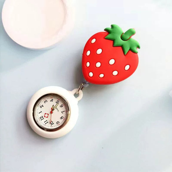 Wholesale Silicone Luminous Hanging Watch With Round Dial For Adult Medical Workers Casual Style