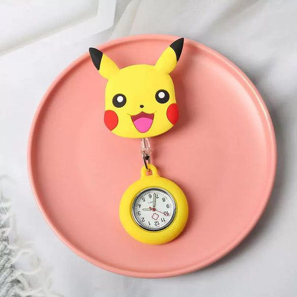 Wholesale Silicone Luminous Hanging Watch With Round Dial For Adult Medical Workers Casual Style