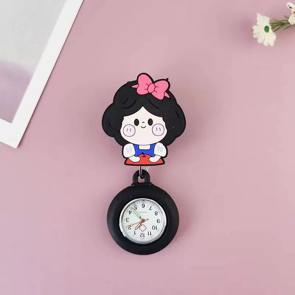 Wholesale Silicone Luminous Hanging Watch With Round Dial For Adult Medical Workers Casual Style