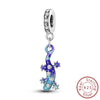 Wholesale 925 Silver Animal Spirit Snake Unicorn Hummingbird Dinosaur Elephant Beads Pendant Diy Bracelet Accessories With Dripping Oil Design