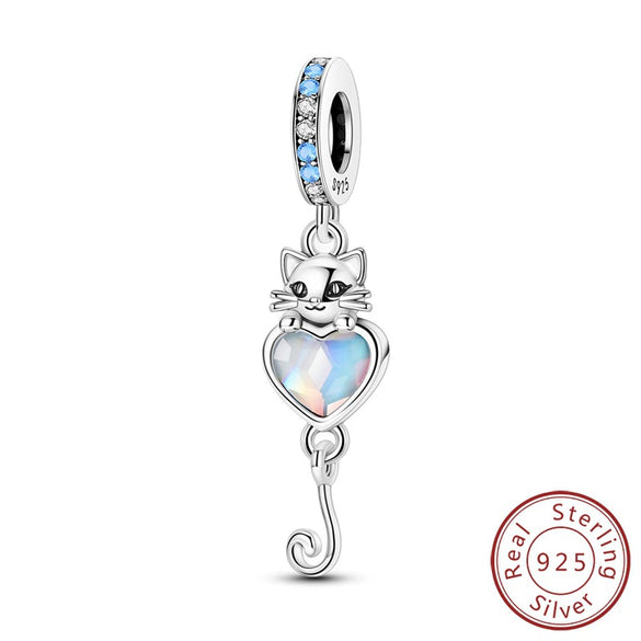 Wholesale 925 Silver Animal Spirit Snake Unicorn Hummingbird Dinosaur Elephant Beads Pendant Diy Bracelet Accessories With Dripping Oil Design