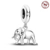 Wholesale 925 Silver Animal Spirit Snake Unicorn Hummingbird Dinosaur Elephant Beads Pendant Diy Bracelet Accessories With Dripping Oil Design