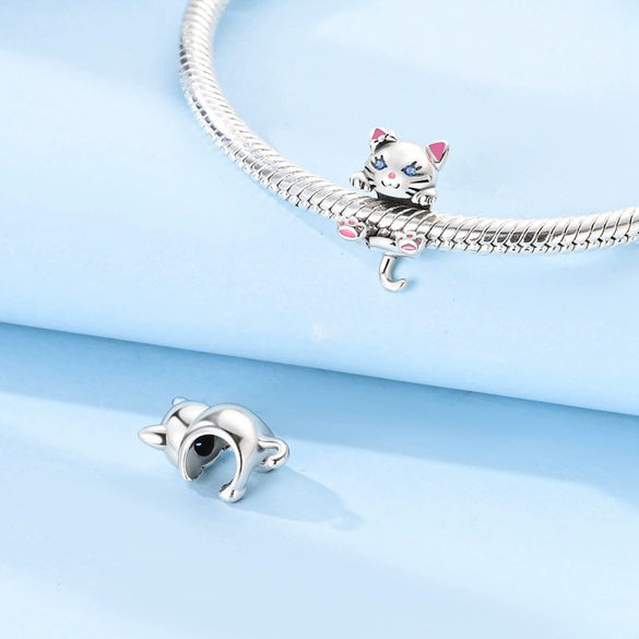 Wholesale 925 Silver Animal Spirit Snake Unicorn Hummingbird Dinosaur Elephant Beads Pendant Diy Bracelet Accessories With Dripping Oil Design