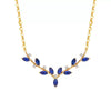 Wholesale Silver Antler Pendant Necklace For Women With 18K Gold Plating And Deep Sea Blue Zircon Animal Zodiac Pattern