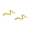 Wholesale 925 Silver Birth Year Zodiac Snake Earrings For Women Sweet Cool Style With Electroplating
