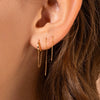 Wholesale Silver 925 Chain Earrings Simple Geometric Style For Women