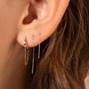 Wholesale Silver 925 Chain Earrings Simple Geometric Style For Women