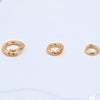 Wholesale 925 Silver Circle Open Clasp Pendant Handmade Diy Bracelet Necklace Connector Electroplated