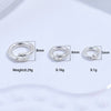 Wholesale 925 Silver Circle Open Clasp Pendant Handmade Diy Bracelet Necklace Connector Electroplated