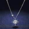 Wholesale 925 Silver Constellation Star And Moon Pendant Necklace For Women