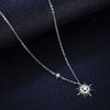 Wholesale 925 Silver Constellation Star And Moon Pendant Necklace For Women