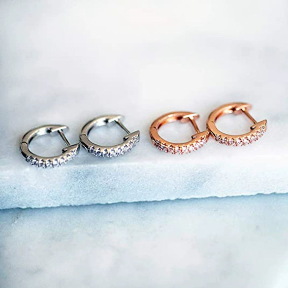 Wholesale 925 Silver Cuff Earring With Straight Pin And Wide Design Geometric Pattern Electroplated