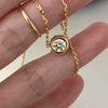 Wholesale Silver Diamond Geometric Pendant Necklace 18K Gold Plated For Women