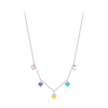 Wholesale Silver Dopamine Love Clavicle Chain With Heart Shape For Women Epoxy Process
