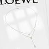Wholesale 925 Silver Dropshaped Doublelayer Electroplated Clavicle Necklace For Women