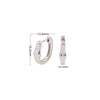 Wholesale Silver Ear Buckle Earrings Jewelry Simple Bright Face Electroplated