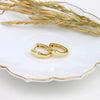 Wholesale Silver Ear Buckle Earrings Jewelry Simple Bright Face Electroplated