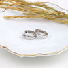Wholesale Silver Ear Buckle Earrings Jewelry Simple Bright Face Electroplated