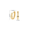 Wholesale Silver Ear Buckle Earrings Jewelry Simple Bright Face Electroplated